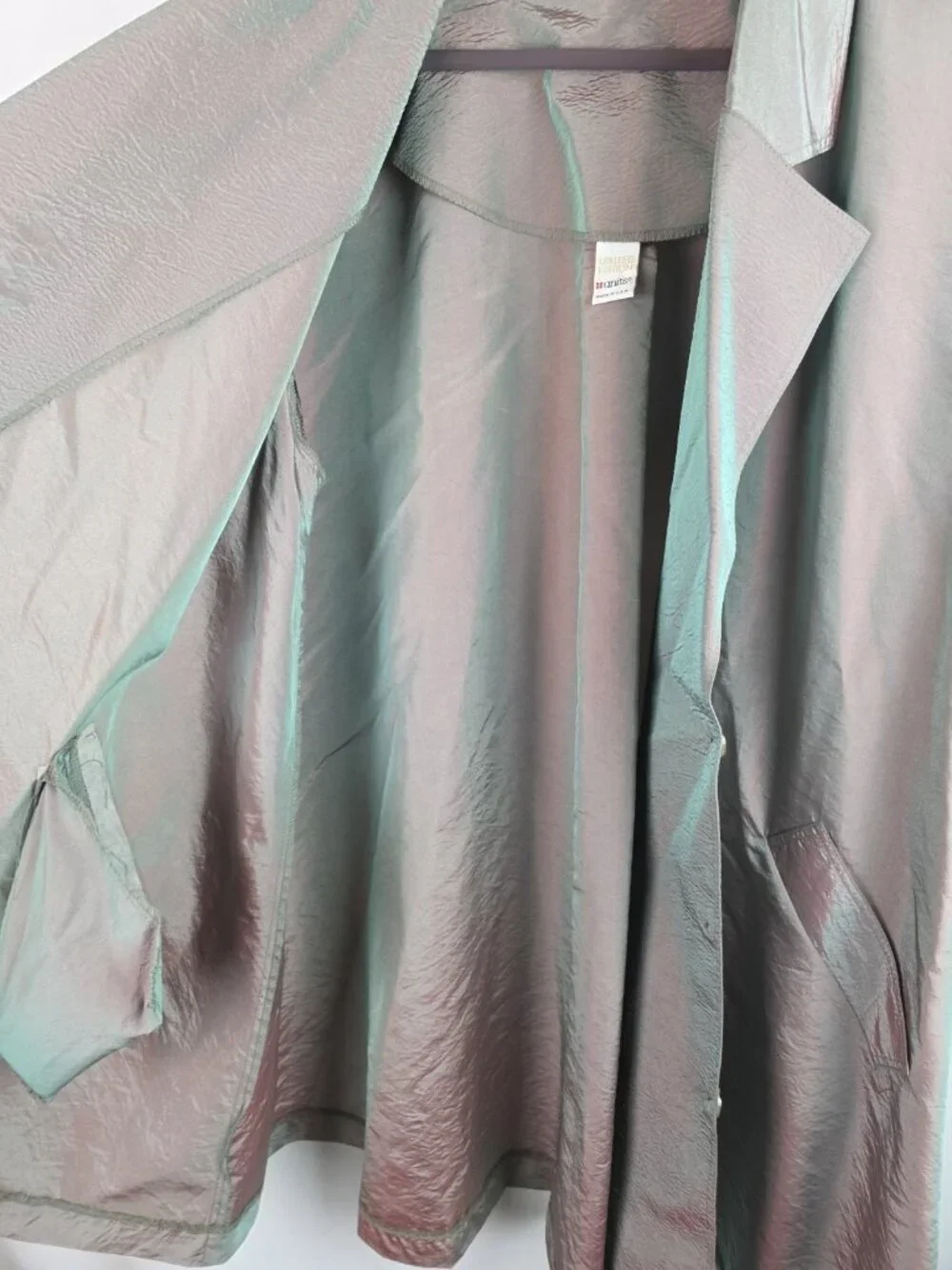 Units Limited Edition Women's Vintage Jacket One Size 80s Made in USA Iridescent